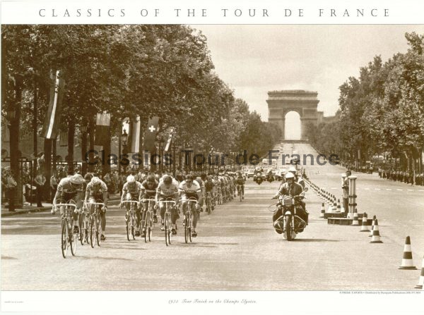 Champs Elysées, Tour de France 1975, Poster 56 x 76 cm