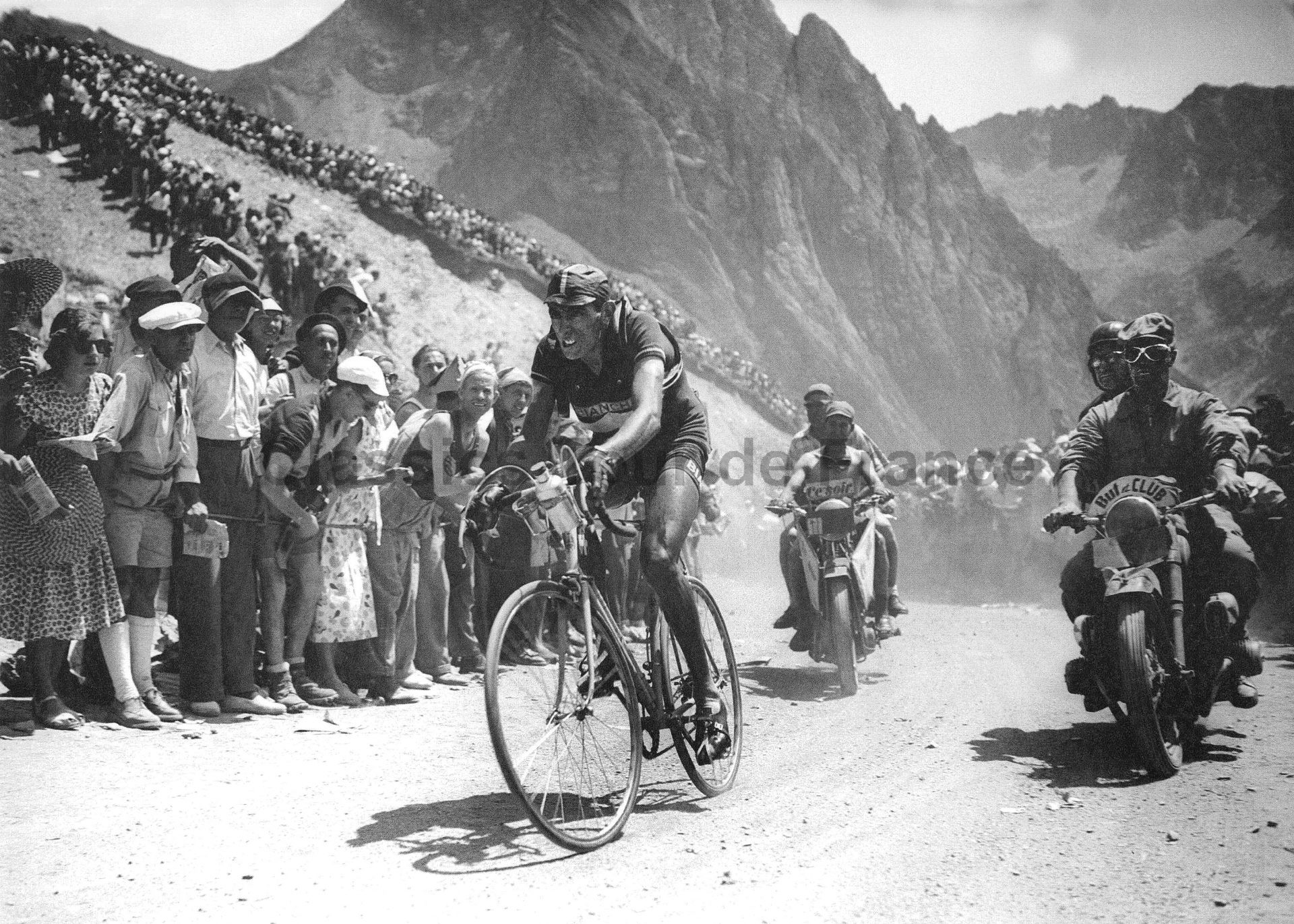 Fausto Coppi Tourmalet, 1949, T22, Laminage x 70 cm - Tour de France
