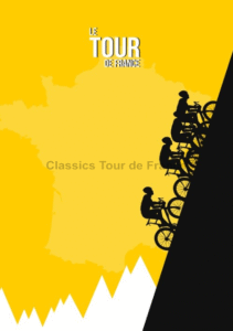 Affiche Rétro Vintage Tour De France 1949 - Poster Cyclisme Classique Haute Qualité